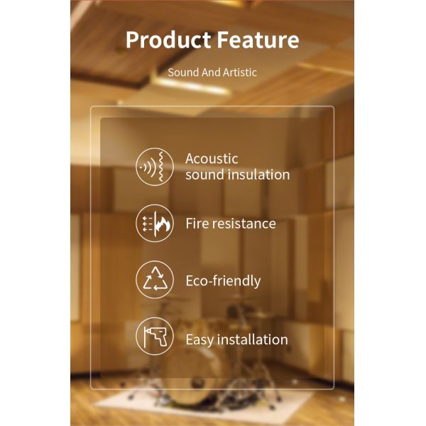 Custom Different Colors Fabric Acoustic Panels With High Density For Walls