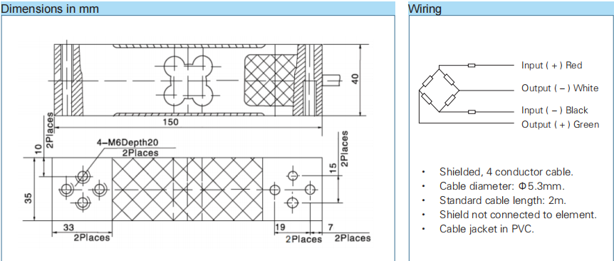 SOHE L6E 50-500KG High Precision Digital Platform Scales Flushable Load Cell for Weighing