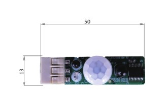 PIR IP20 25mA Daylight Harvest 12V Microwave Sensor
