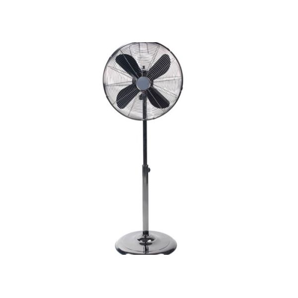 Brushed Nicked 110V Retro Floor Fan Three Speed Control Knob / Pedestal Cooling Fan
