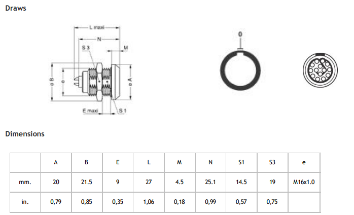 EGG Female Socket 14pin Waterproof Circular Connector 1K 314 Lemo Compatible Female Connectors