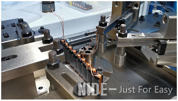 BLDC motor linear stator roll-up machine.jpg automatic bldc motor linear stator rolling up machine,stator coil roll-up mechanical