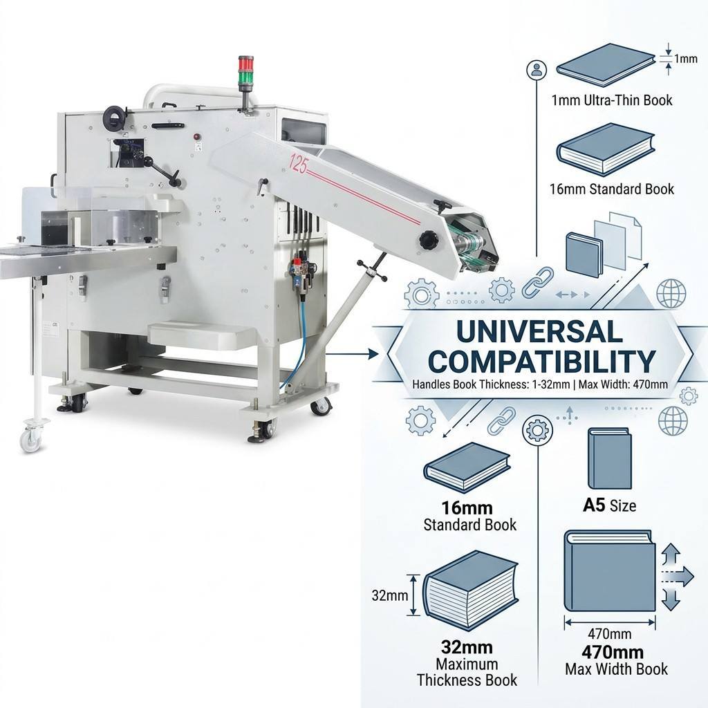 High Volume Production HX125S Stacker Ensuring Smooth Continuous Bindery Workflow