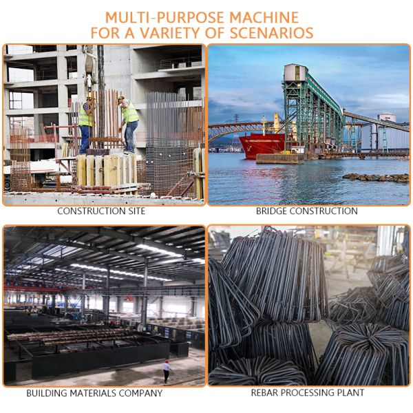 High-Precision Electric Rebar Bending Machine Automatic Steel Rod Bender for Construction