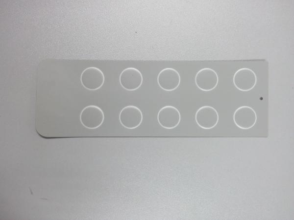 Buy Embossed Concave Convex Membrane Control Panel With 3M Adhesive , Customized at wholesale prices
