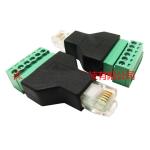 RJ12 6P6C Connectors Modular Plugs to 6 Pin Screw Terminal Blocks Adapter