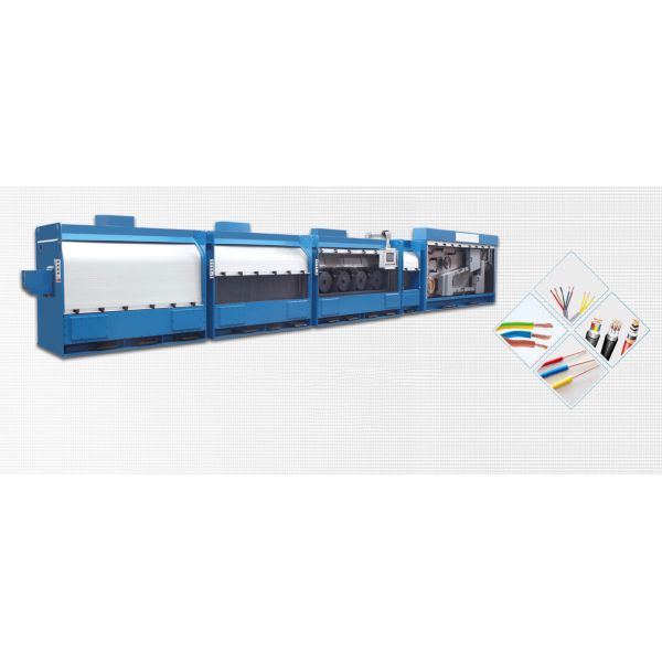 Double Line 2 Wire Rod Breakdown Machine For Drawing Copper Or Aluminum Rod