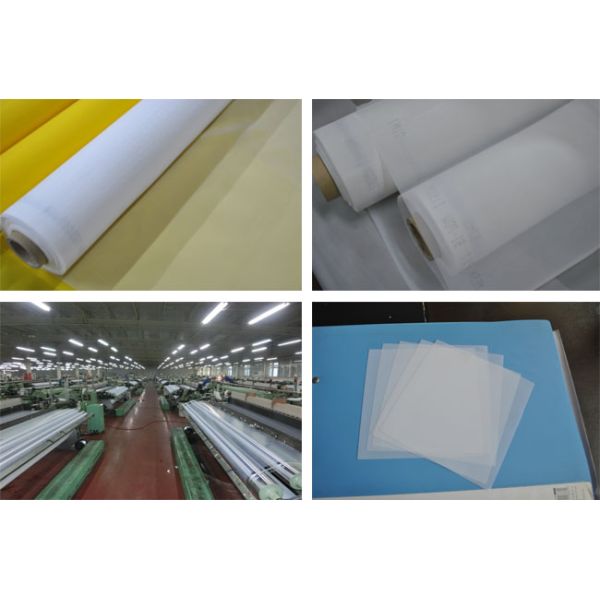 Industry Polyester Printing Mesh Twill Weave , High Temperature Resistance