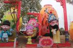 Hand Made Iron Frame Fabric Chinese Lanterns , Custom Chinese Lanterns