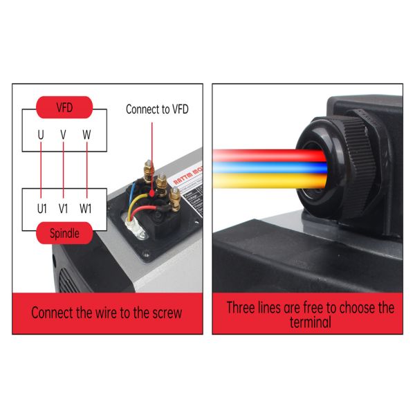 2.2kw ER20 CNC Spindle Motor Kit Air Cooled For CNC Machine
