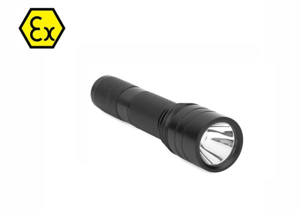 Buy Black Ex Proof Flashlight 300Lm  / Long Range Flashlight Φ32×135 Mm Size at wholesale prices