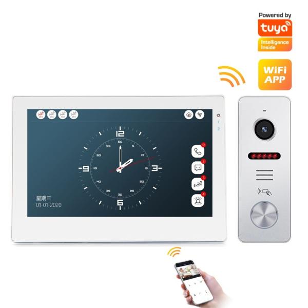 Buy Tuya Smart Video Home Door Intercom System IP65 Waterproof With 7 Inch LCD Clear Screen at wholesale prices