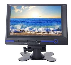 7 TFT LCD HD Monitor with HDMI/VGA/AV1/AV2/Audio Input 800x480 16:9 Built-in Speaker