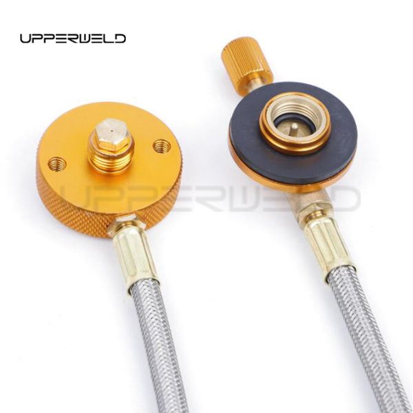 1m Gas Stove Base Control Valve Propane Butane Refill Adapter Cartridge Tank Connector