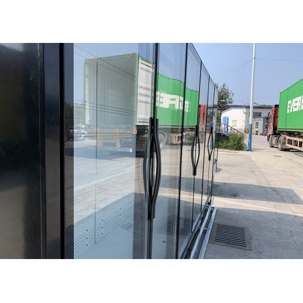 3000mm 4 Solid Door Display Freezers 3120mm Cabinet Height 2080 Remote Type