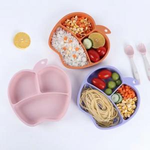 China Microwave heated baby silicone bowl, baby food grade silicone complementary food bowl on sale