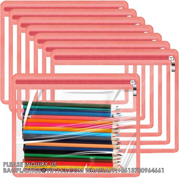 Buy Zipper Pouches Pencil Pouches PVC Makeup Pouch Envelopes Folder Storage Multi Purpose Pouch Document File Organize at wholesale prices
