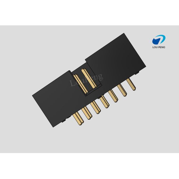 IDC Header connector, PCB Mount Receptacle, Board-to-Board, 2x7 Position, 1.27mm Pitch, Gold Flash, vertical，DIP