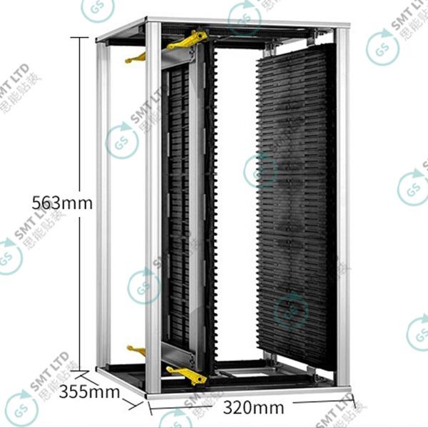 Buy SMT Loading And Unloading Rack 355*320*563mm with 5 Pieces Assembled Side Panel Structure at wholesale prices