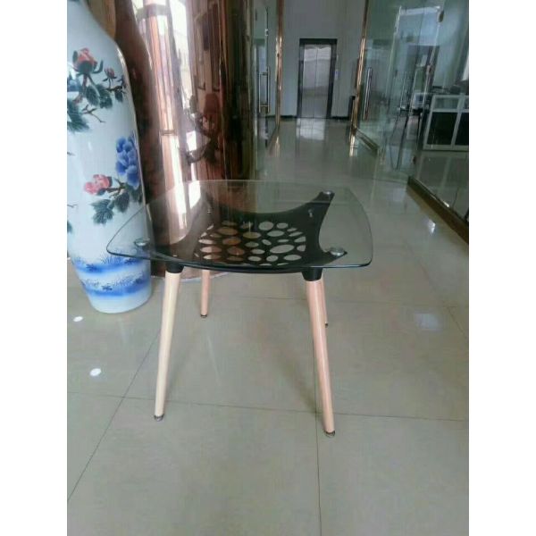 Rectangular white table/plastic table/modern table/glass table/Leisure table/Recreational table/discuss table