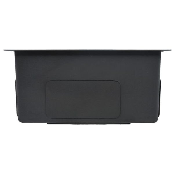 9'' Large SS304 Black Matt Kitchen Sink Rectangular Shaped