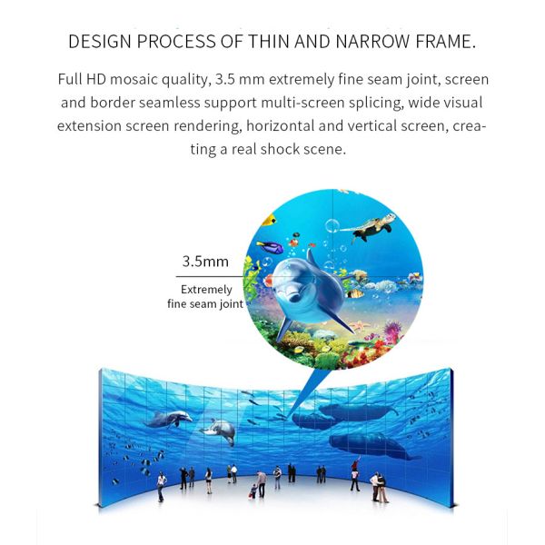 55" Multiple Languages Mounted Floor Standing Seamless LED Splicing Screen