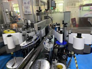 Quality Double Side Bottle Sticker Labeling Machine CE PLC touch screen control system for sale