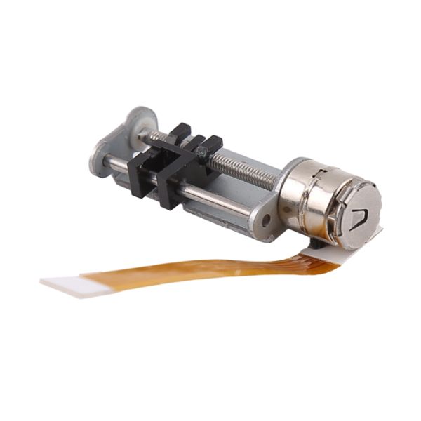 Precision 8mm Dia Micro Slider Stepper Motor 22mm Length Copper Slider With Bracket Linear