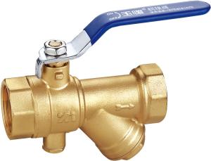 Quality 3313 3314 3315 Long Lever Female Threaded Brass Ball Valve Sizes DN15 DN20 DN25 DN32 DN40 w/ Built-in Filter Function for sale