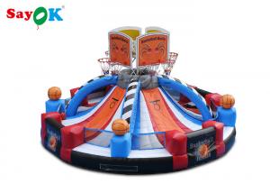 China Giant Outdoor Inflatable Basketball Hoop Shooting Game Customized Logo on sale