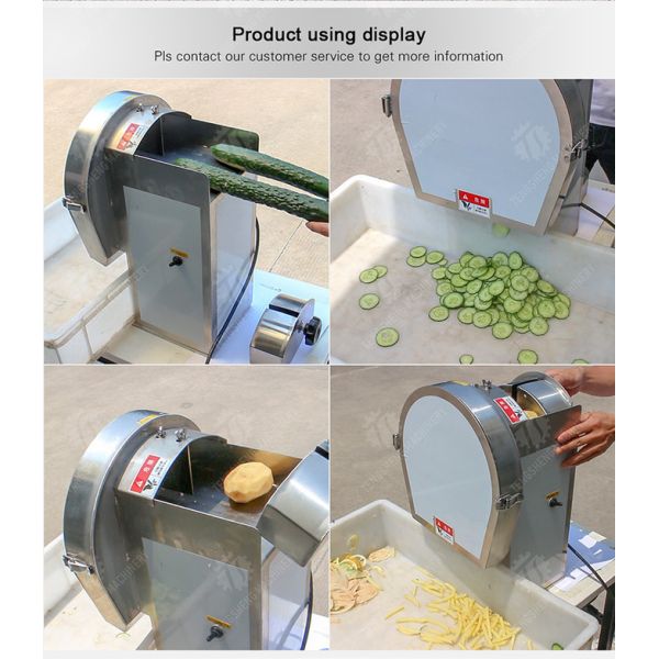 Small desktop slicing and slicing machine commercial household celery stalk vegetables cut into pieces, high yield