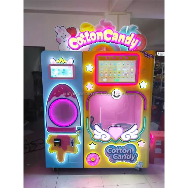 Feiloli Flower Cotton Candy Floss Vending Machine Apparatus US PLUG