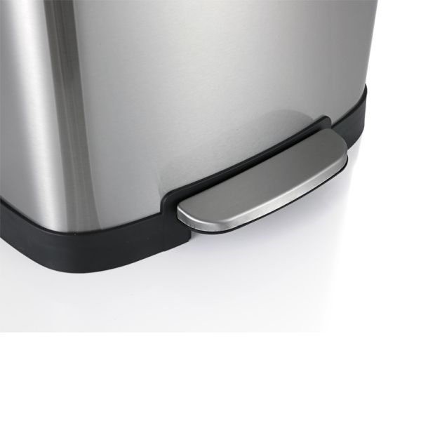 20L Kitchen Stainless Steel Trash Can for Bathroom, Kitchen, Process Room, Office, Garage Detachable Lined Bin