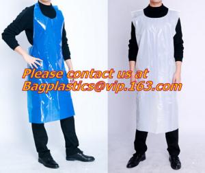China Plastic White Embossed Disposable Pe Aprons/plastic apron/disposable apron,Spa and Beauty Items PROTECTIVE PRODUCTS PAC on sale