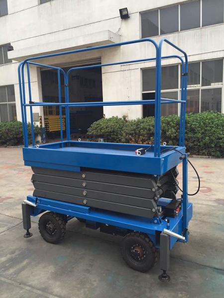 Buy 6 Meters Hydraulic Mobile Scissor Lift with 450Kg Loading Capacity at wholesale prices