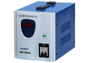 Quality AC Single Phase Automatic Voltage Stabilizer , 2000VA Power Supply Servo Motor Stabilizer for sale