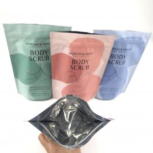China Stand Up Body Scrub Bag Customizable Cosmetic Packaging Bag with Various Sizes on sale