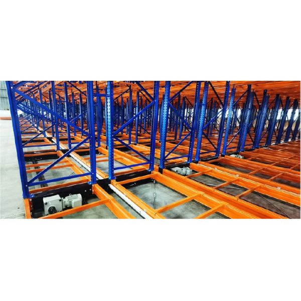 C02：High Density Steel Automatic Electric Movable Racking Warehouse Storage Electrical Motorized Mobile Rack