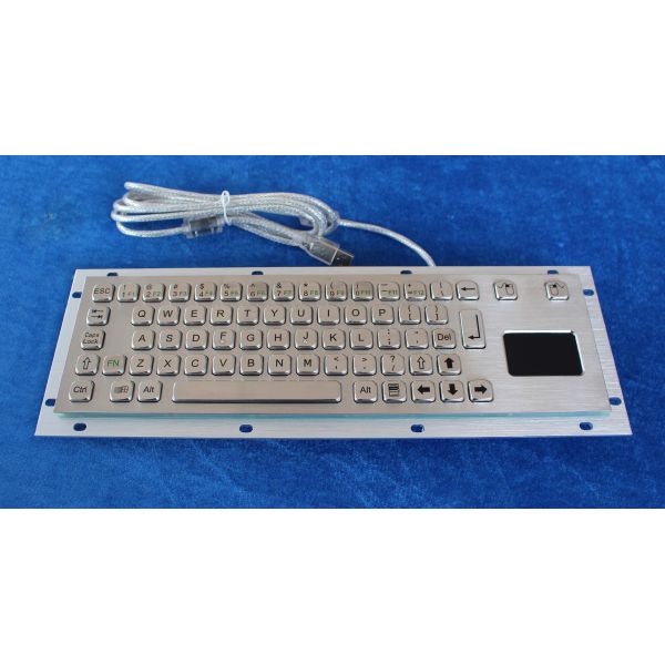 Stainless Steel Industrial Keyboard With Touchpad / Rugged Keyboard