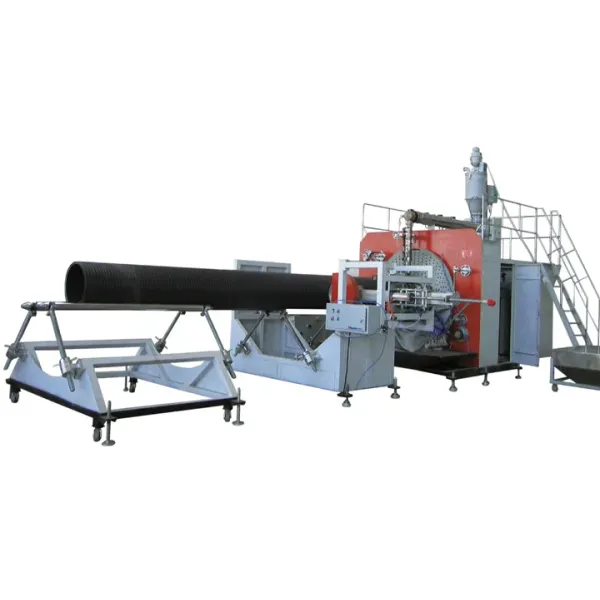 HDPE Hollow Spiral Pipe Extrusion Machine for Structured Wall Pipes