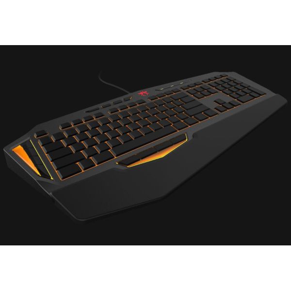 Backlit Mechanical Gaming Keyboard , 8 Macro Keys 4 Media Keys Blue Gaming Keyboard