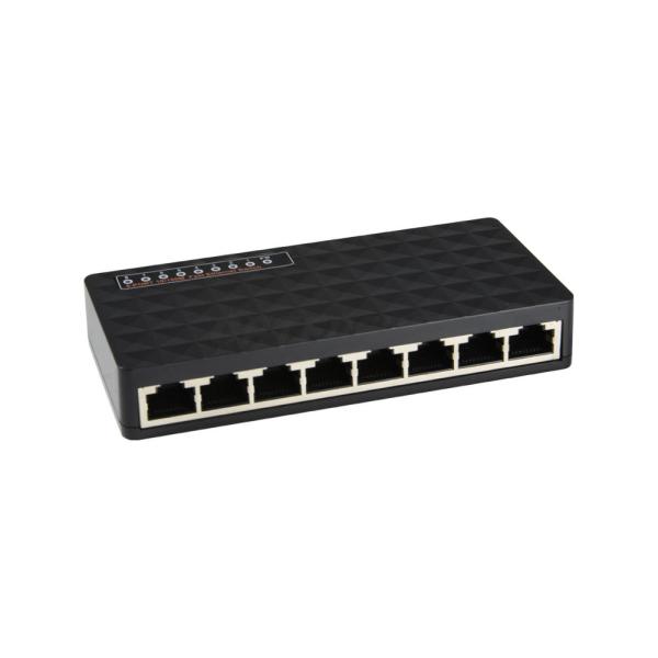 Buy Plastic Case Desktop 8 *10/100Mbps RJ45 Port Ethernet Hub Fast Unmanaged Network Switch at wholesale prices