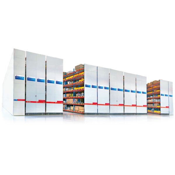 Electric Mobile Pallet Racking Rail-Guided Electric Mobile Rack Warehouse Storage Rack