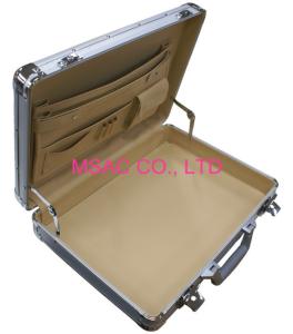 Custom Aluminum Attache Case 4 Kgs 3MM MDF With Silver Diamond ABS Panel