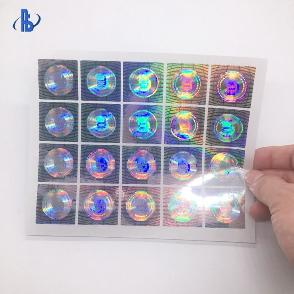 Anti Fake Holographic Security Labels , Custom Printed Hologram Stickers