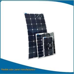 Quality Customized semi flexible solar panel 10w to180w transparent PET surface, matting surface, ETFE surface can be selected for sale