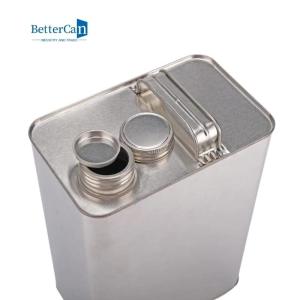 Quality 4L F Style Decorating Paint Can Empty Silver Paint Cans With Screw Top for sale