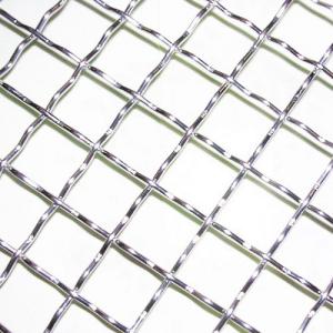 Hot Dipped Galvanized Iron / Stainless Steel Square Crimped Wire Mesh With Solid Structure