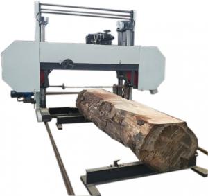 Quality MJ2000D Large Wood Horizontal Bandsaw Mill With 60 HP Diesel Engine for sale