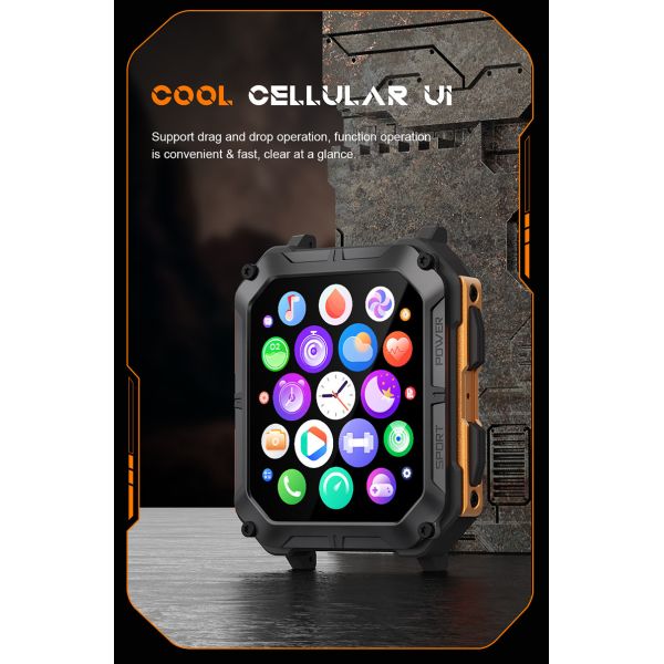C20 Pro Large Capacity Configuration Watches Wrist Smartphone Digital 1.83inch Smartwatch